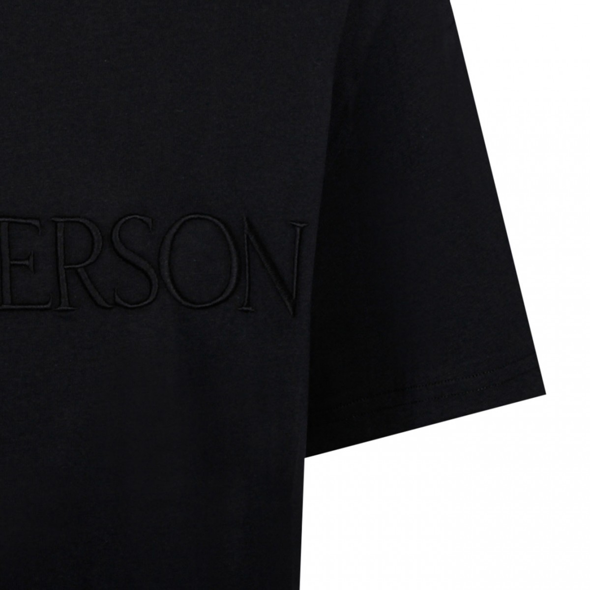 Black Embroidered Logo T-Shirt