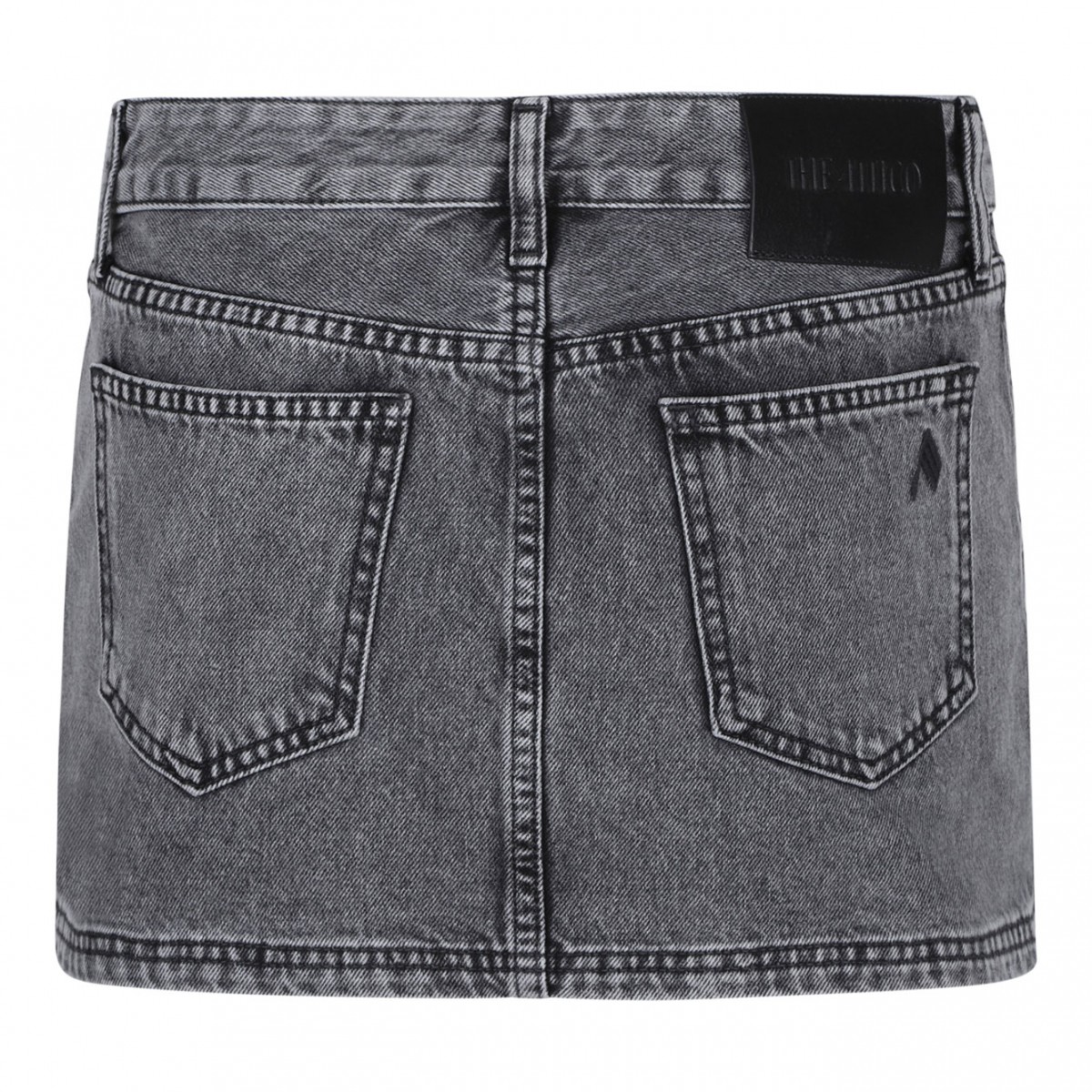 Black Denim Mini Skirt