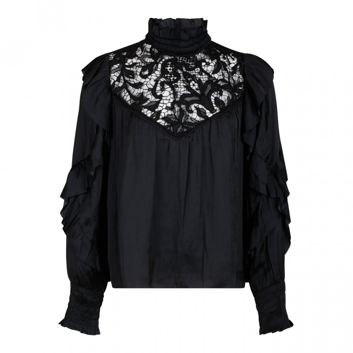 Black Seila Blouse