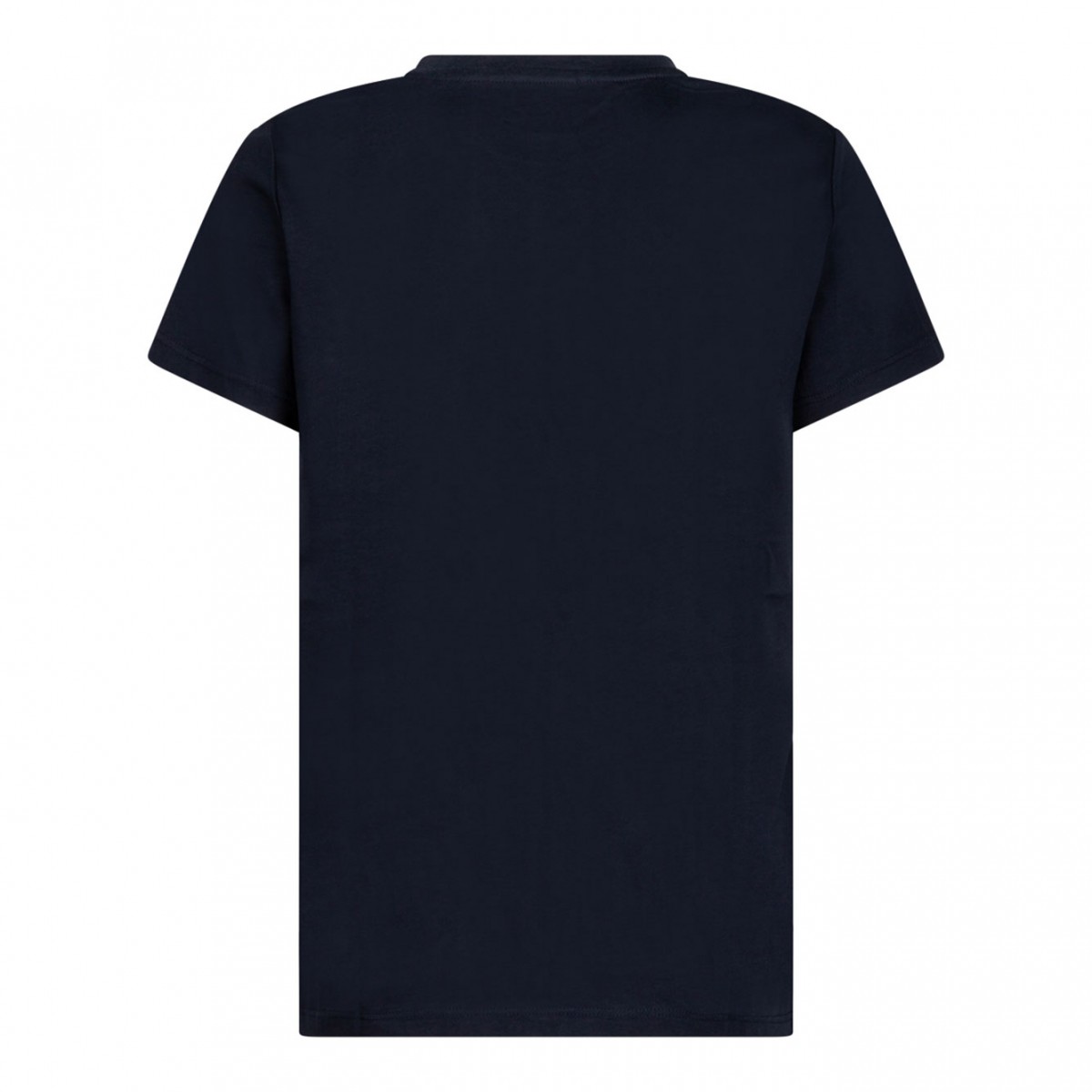 Navy Blue Logo Print T-Shirt