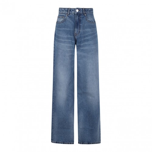 Blue Wide Leg Jeans