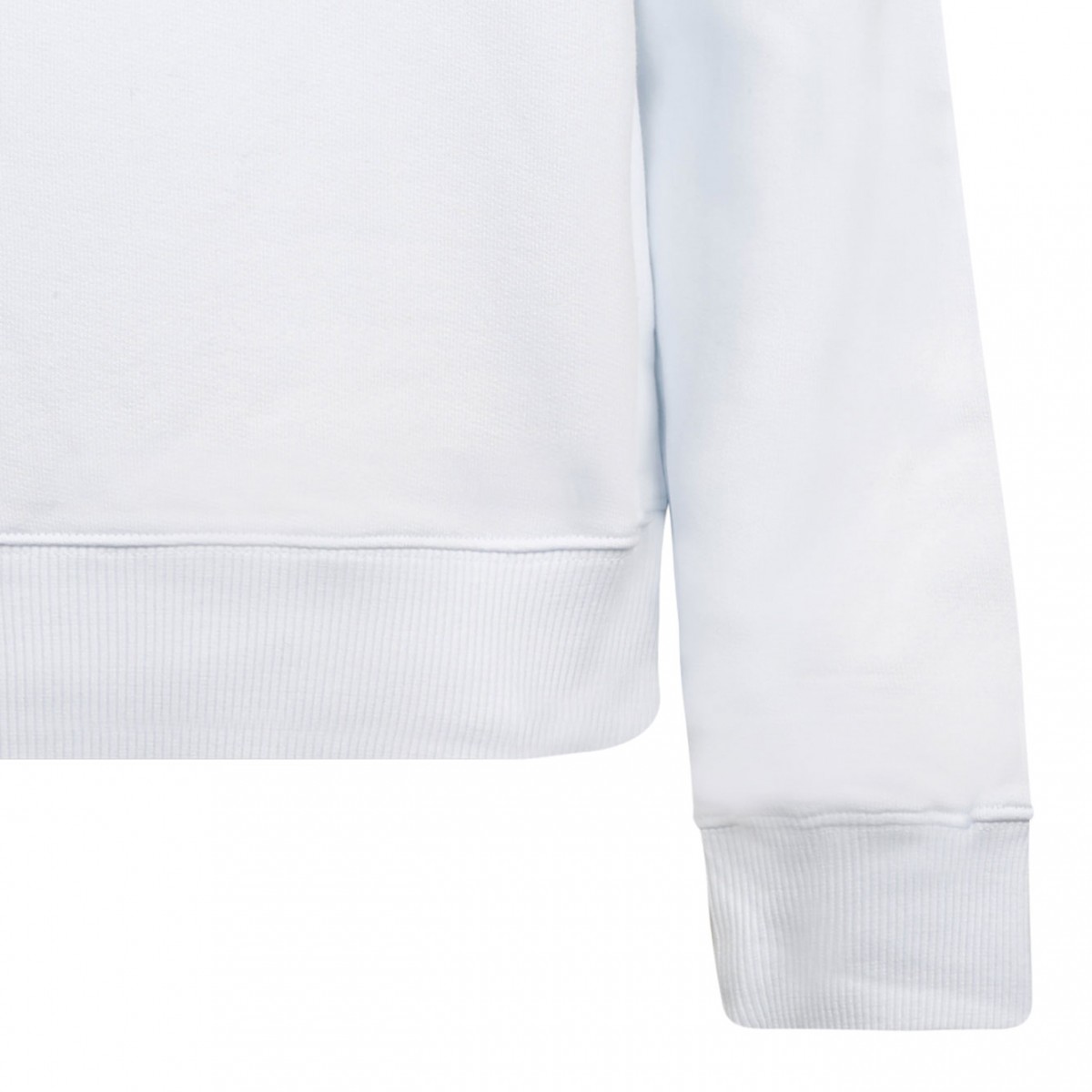 White Logo Print Sweatshirt
