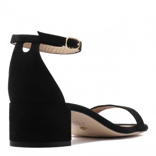 Black Nudist Sandals