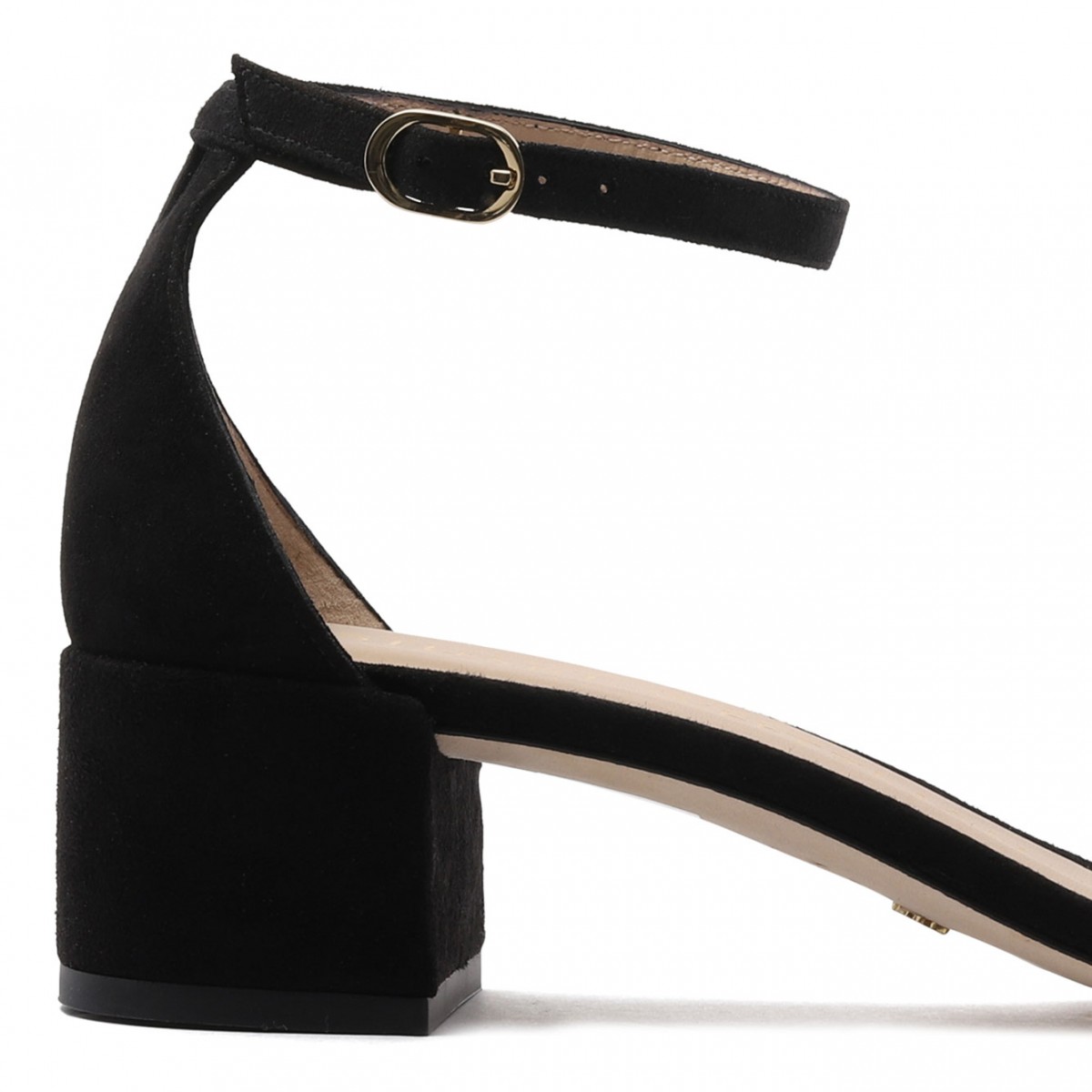 Black Nudist Sandals