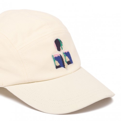 Ecru Logo Embroidered Cap