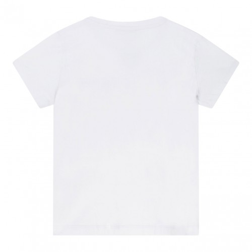 White Short Sleeve T Shirt 2