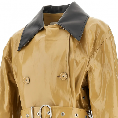 Coated Finish Trench Coat
