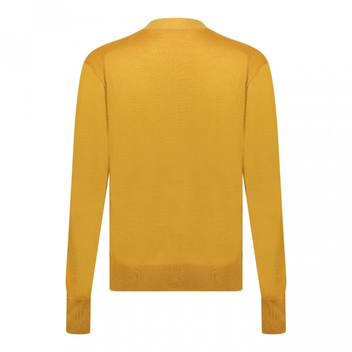 Dark Yellow Knitted Cardigan