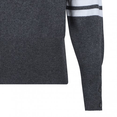 Grey 4-Bar Pullover