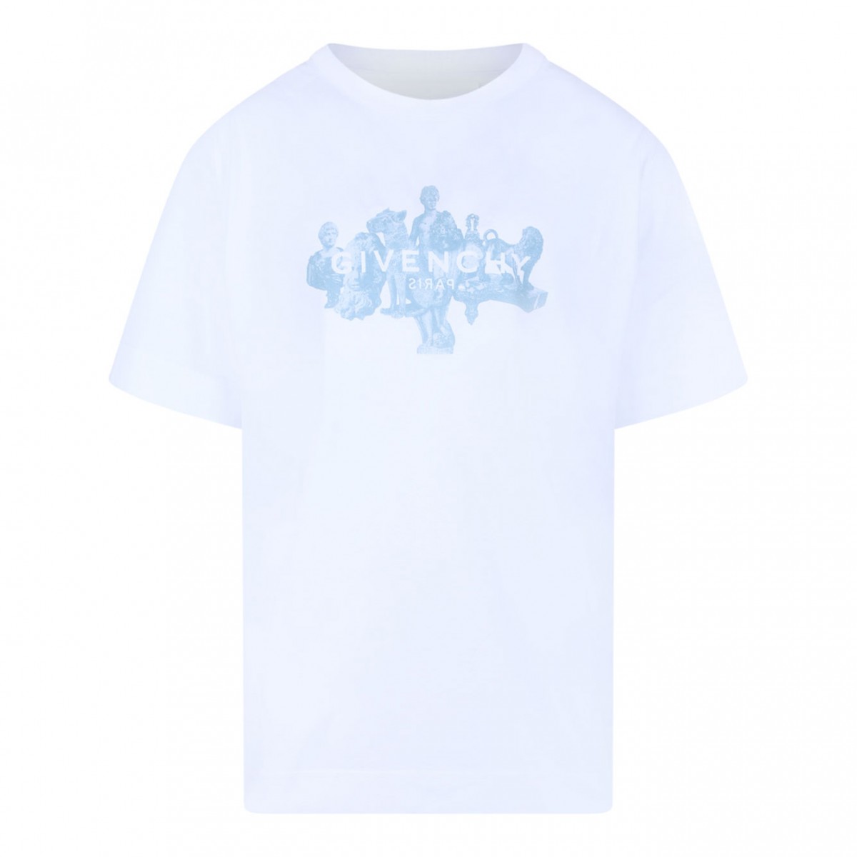 White Logo Print T-Shirt