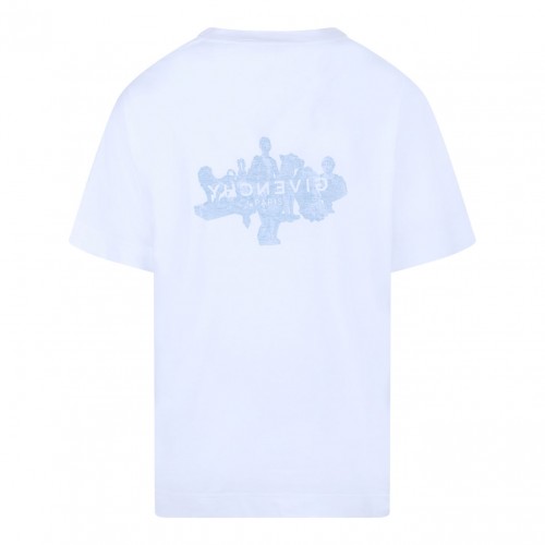 White Logo Print T-Shirt