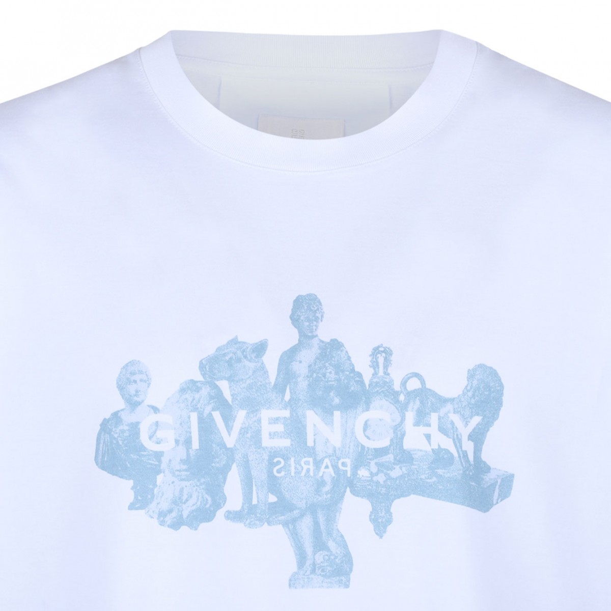 White Logo Print T-Shirt