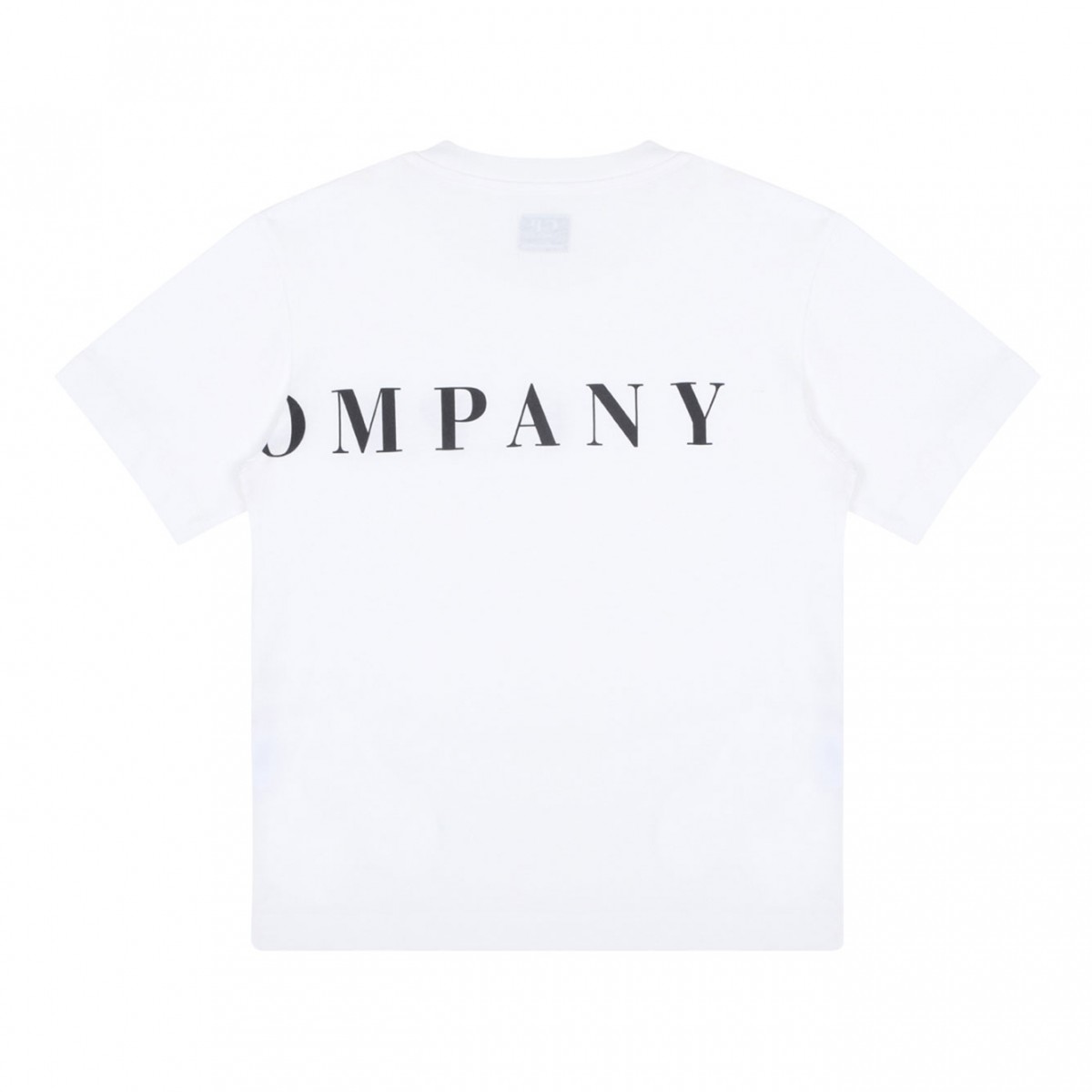 White Logo Print T-Shirt
