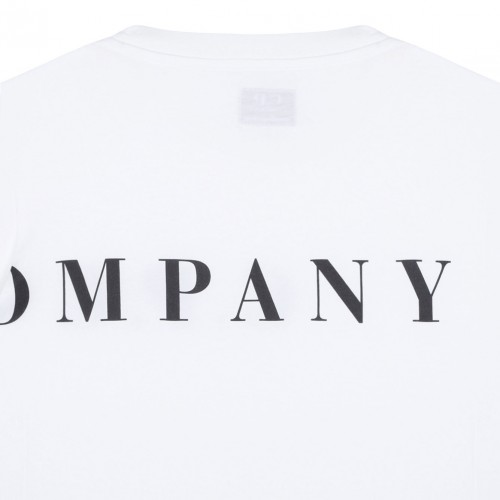 White Logo Print T-Shirt