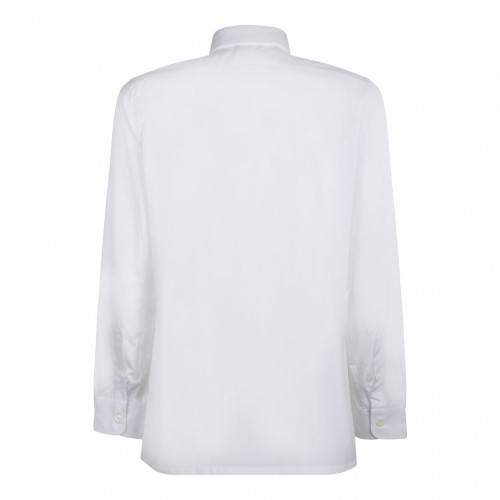 White 4G Embroidered Shirt