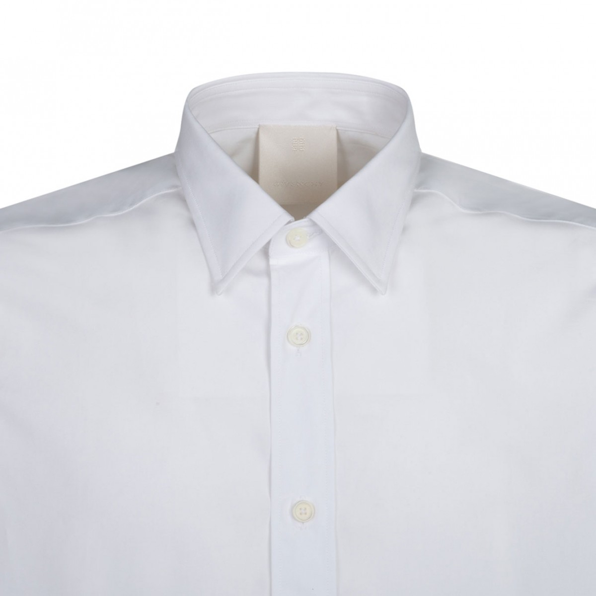 White 4G Embroidered Shirt