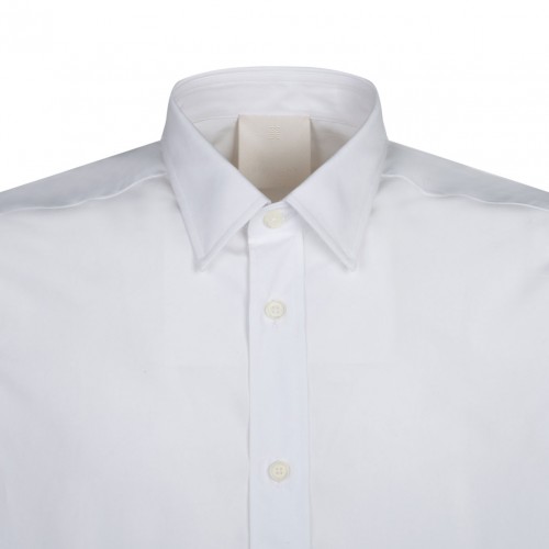 White 4G Embroidered Shirt