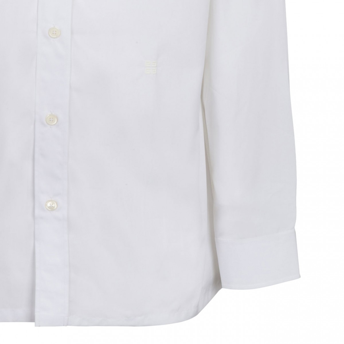 White 4G Embroidered Shirt