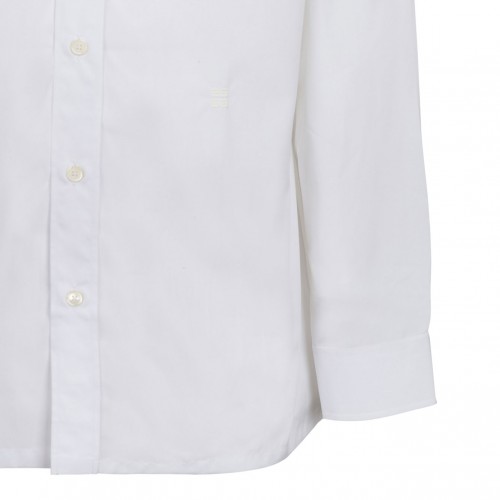 White 4G Embroidered Shirt