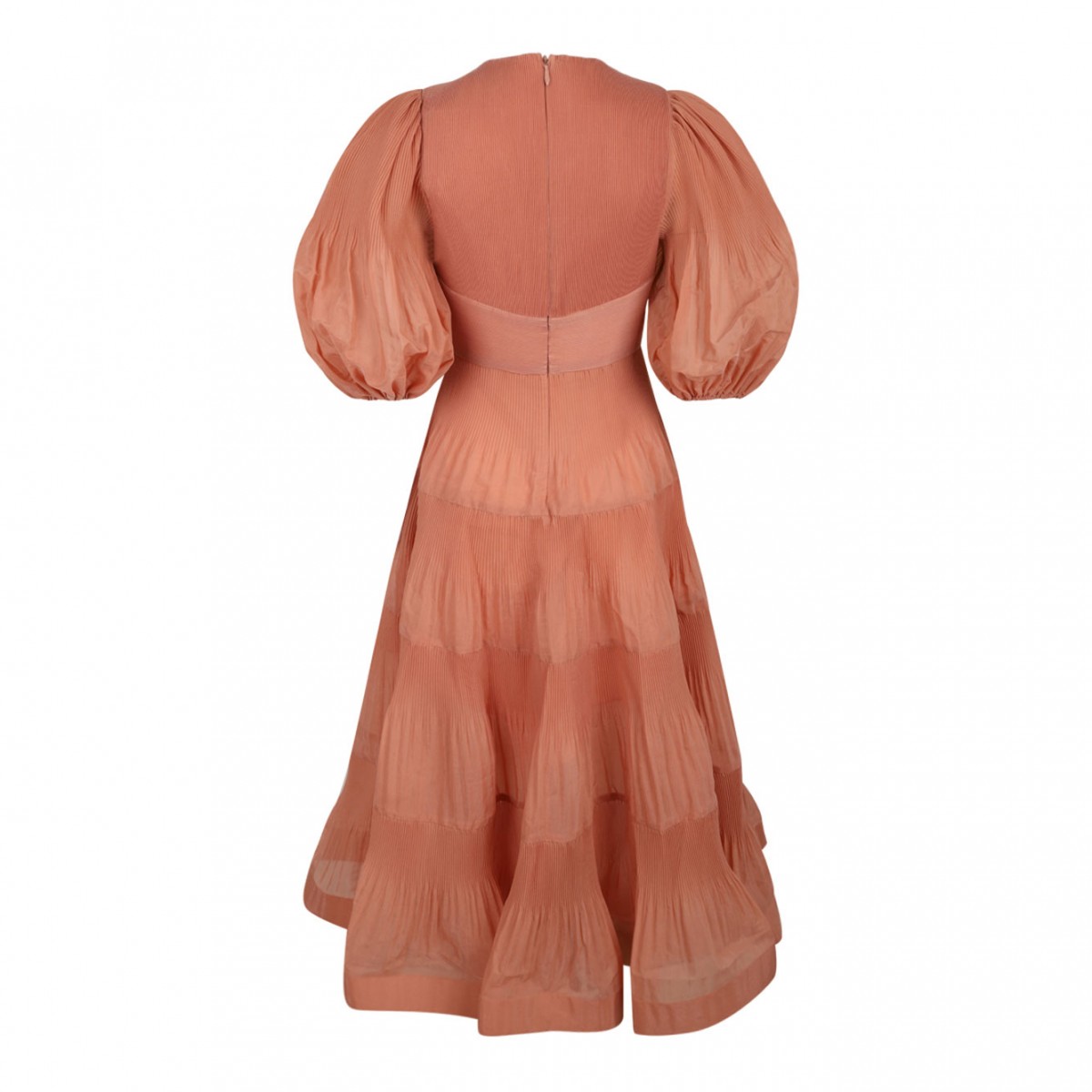 Peach Pink Midi Dress