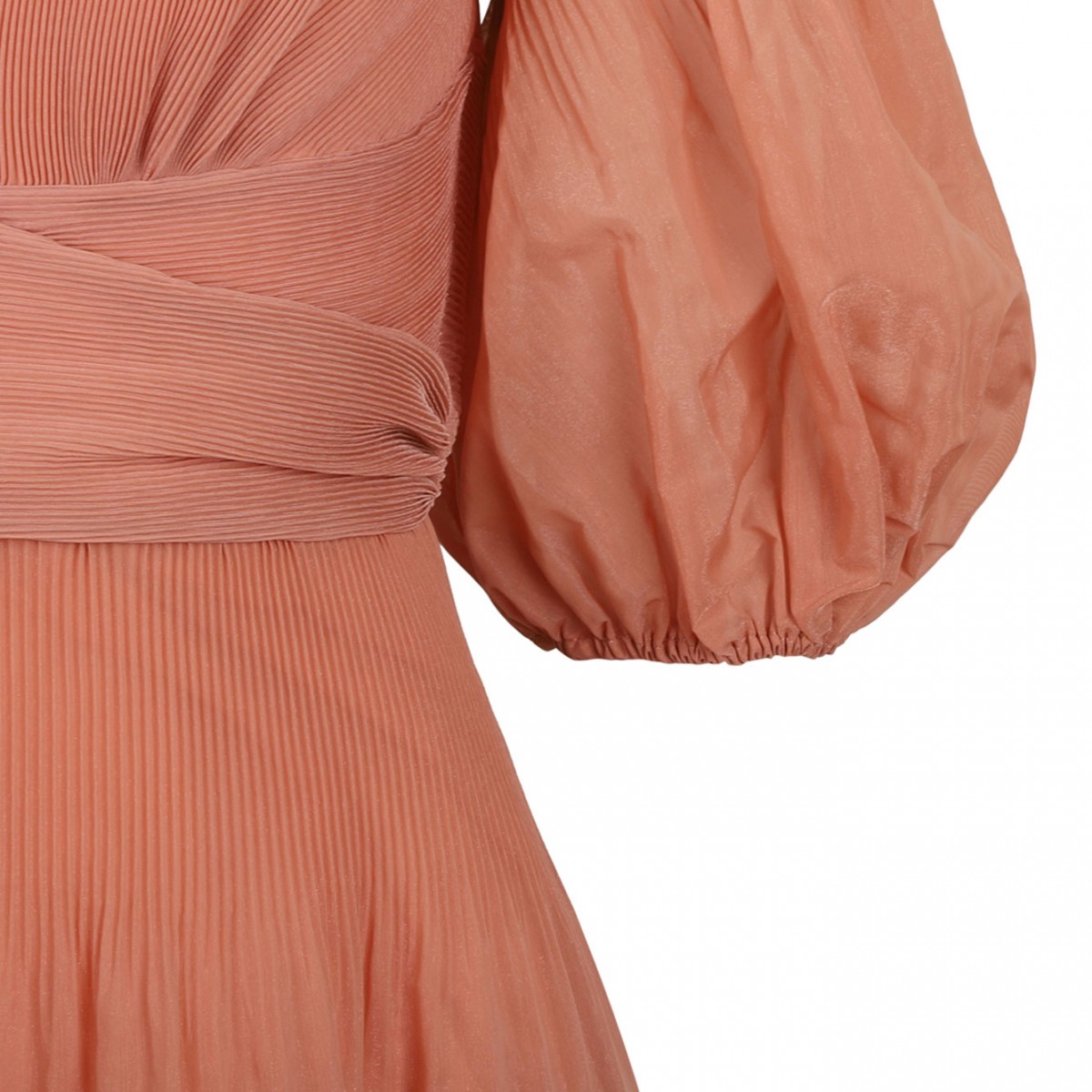 Peach Pink Midi Dress