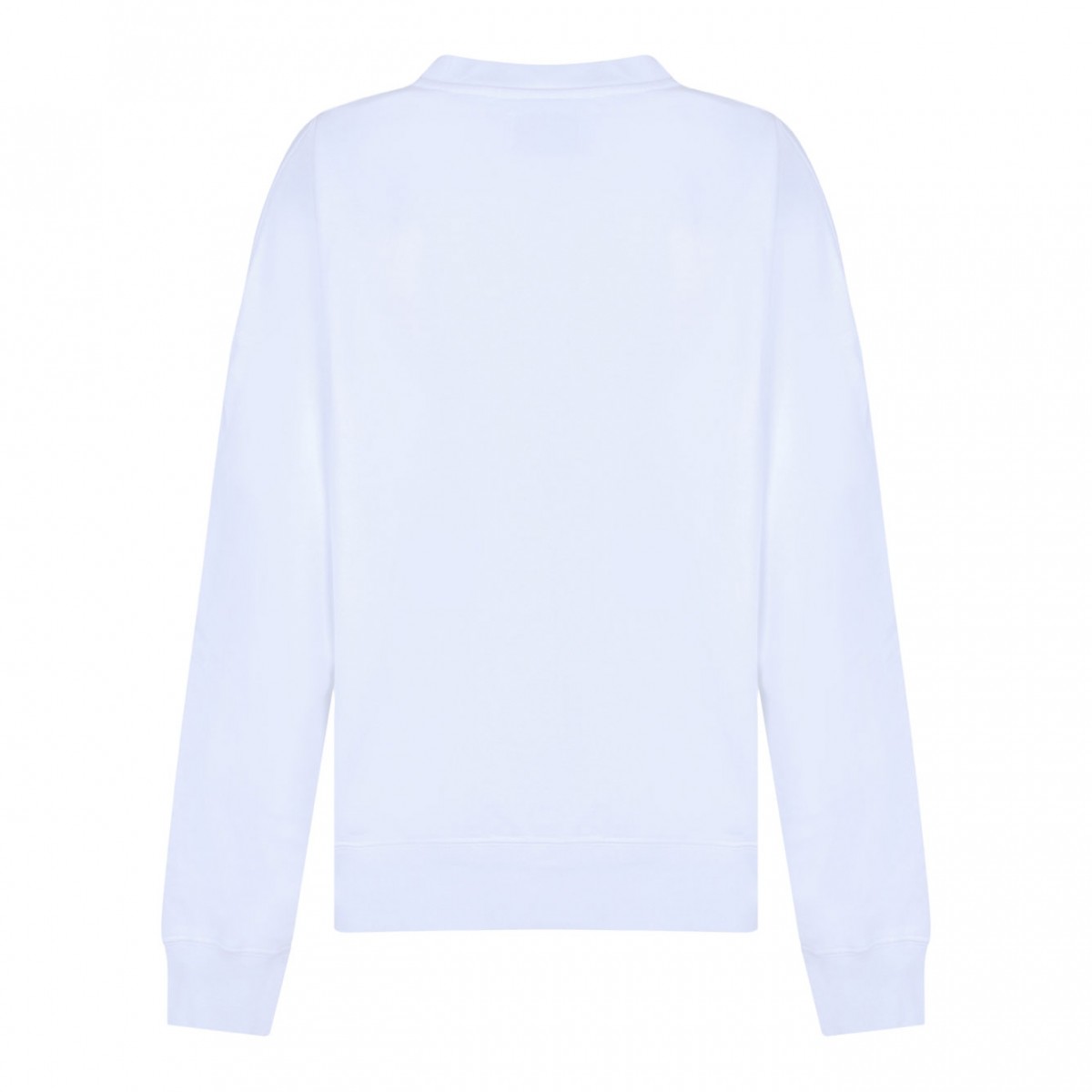 White Logo Print Sweatshirt