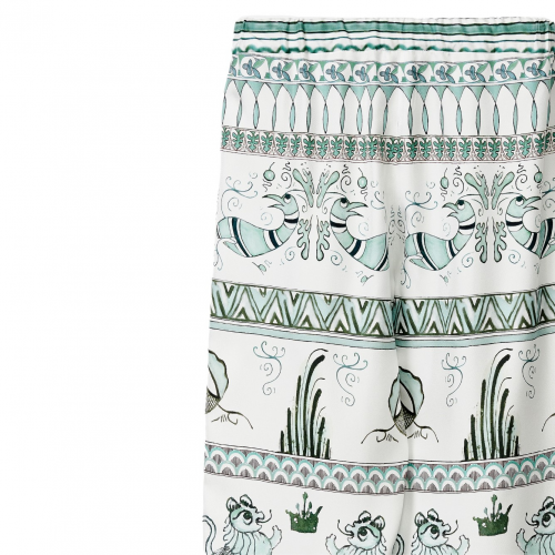 Graphic Print Trousers