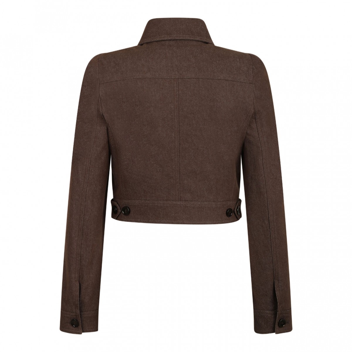 Brown Cropped Jacket