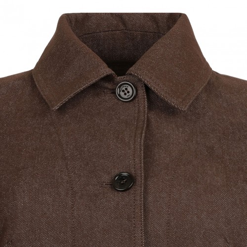 Brown Cropped Jacket