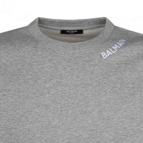 Grey Embroidered Sweater