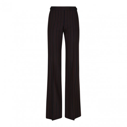 Black Pinstriped Trousers