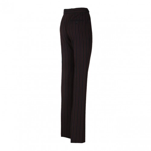 Black Pinstriped Trousers