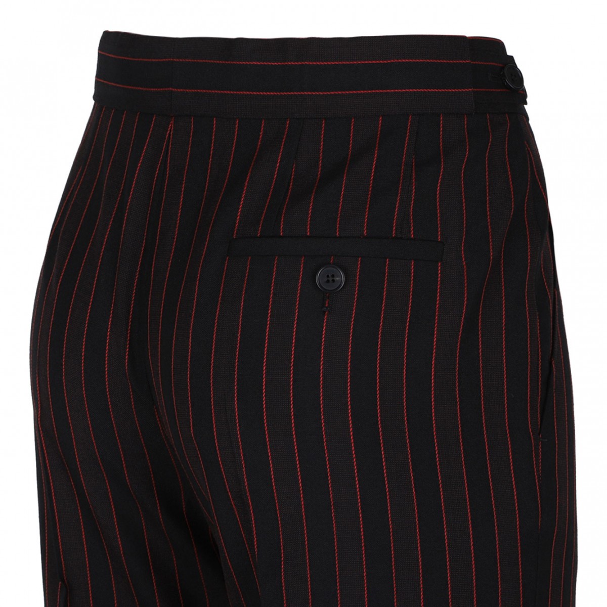 Black Pinstriped Trousers