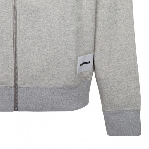 Grey Logo Patch Cardigan