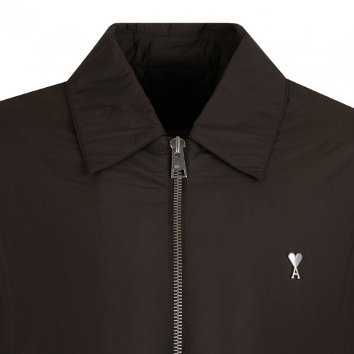 Dark Brown Zipped Jacket