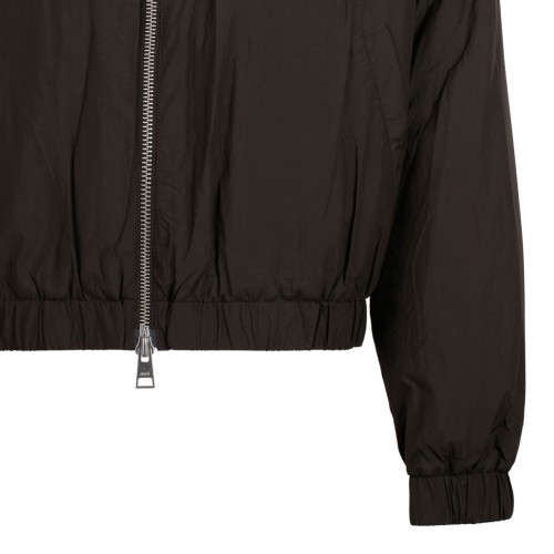 Dark Brown Zipped Jacket