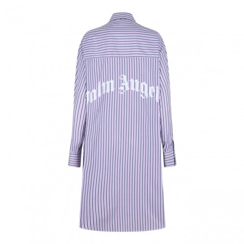 Striped Midi Shirt Dress 2