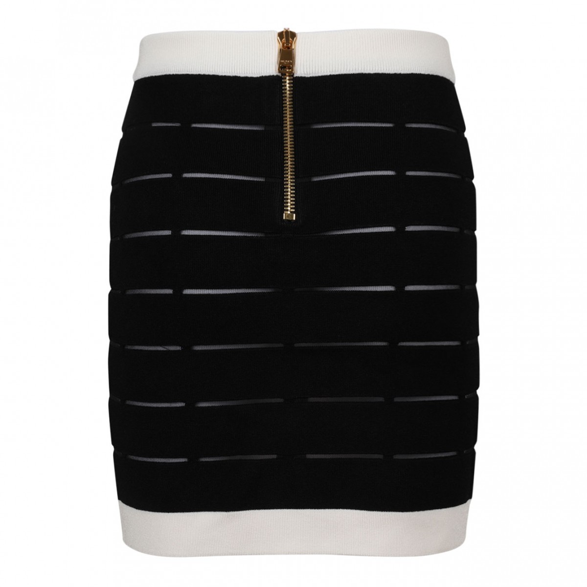 Black and White Mini Skirt