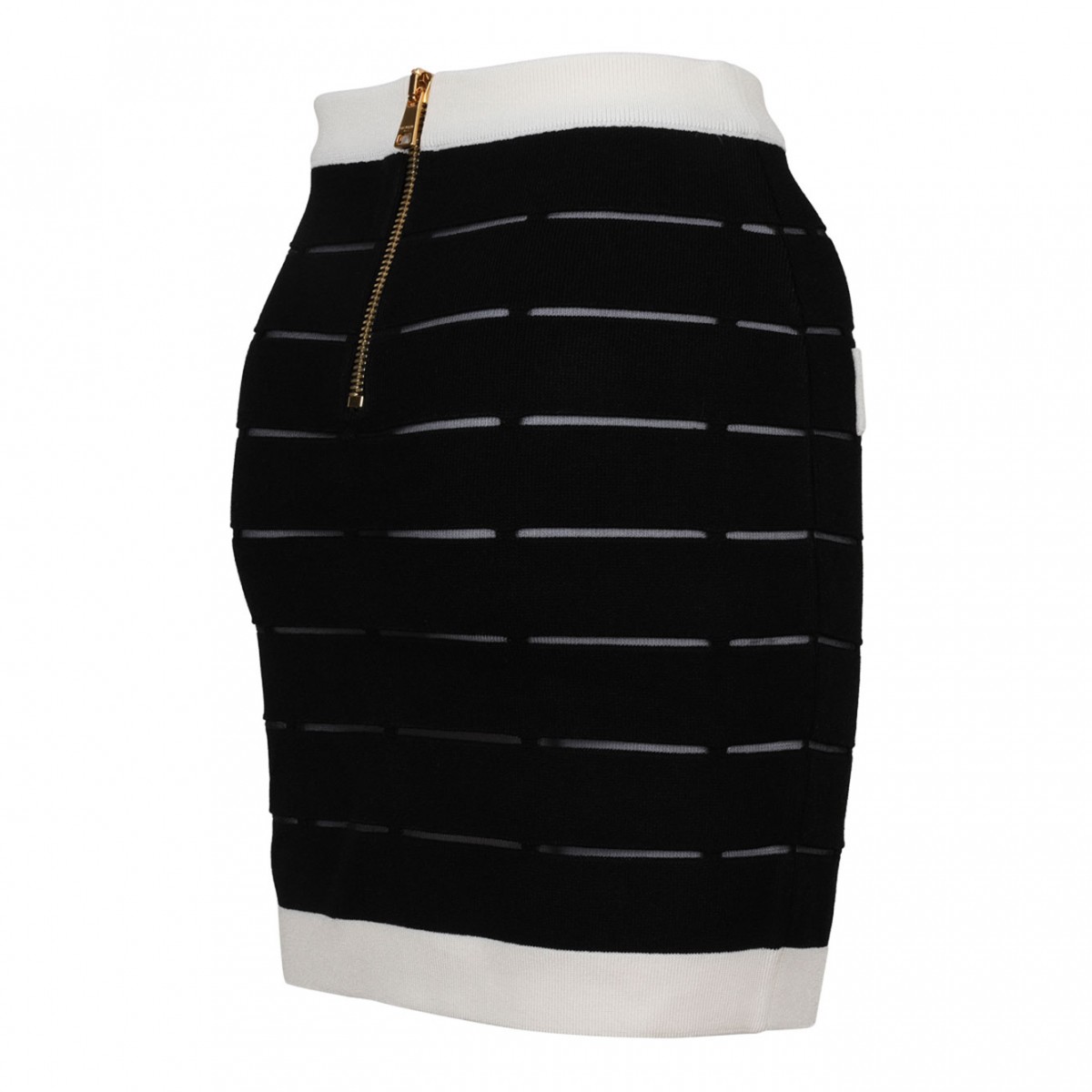 Black and White Mini Skirt