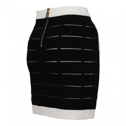 Black and White Mini Skirt