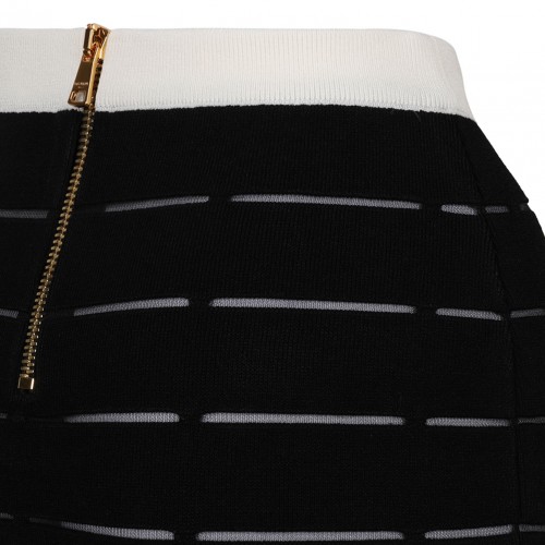 Black and White Mini Skirt