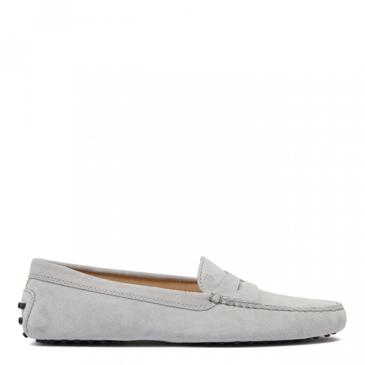 Light Grey Suede Loafer