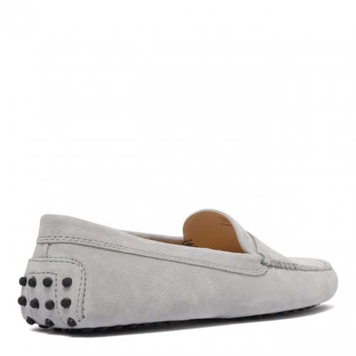 Light Grey Suede Loafer