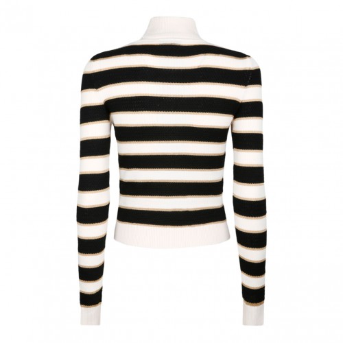 Striped Cropped Sweater 2