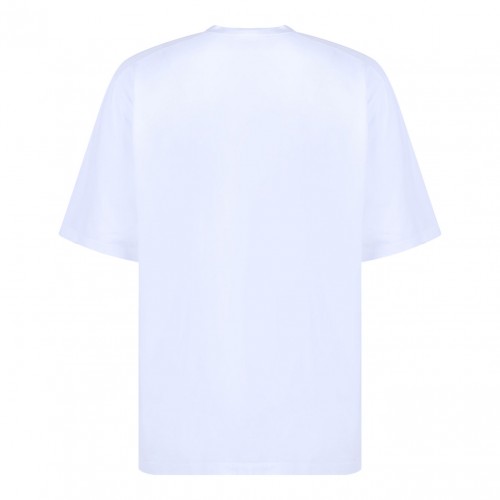 White Logo Print T-Shirt 2