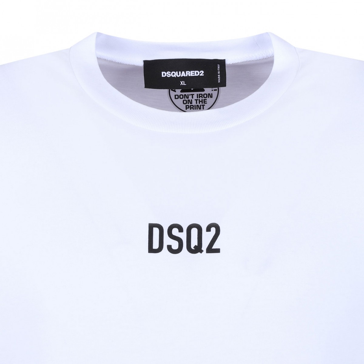 White Logo Print T-Shirt