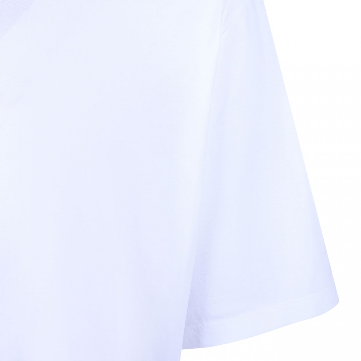 White Logo Print T-Shirt