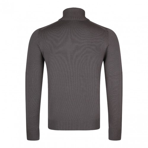 Dark Grey Roll Neck Jumper 2