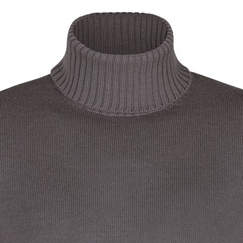 Dark Grey Roll Neck Jumper