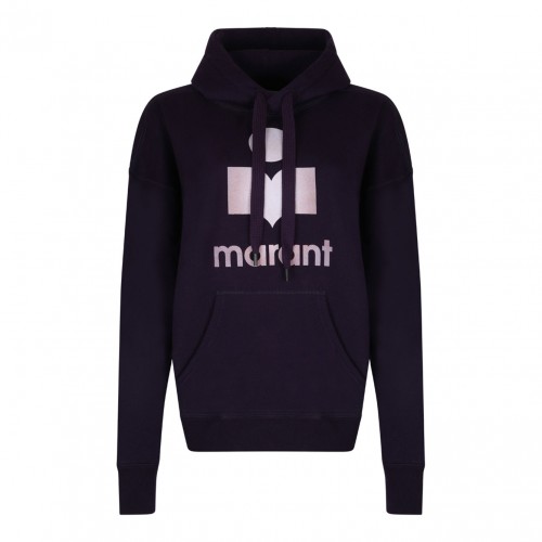 Dark Purple Drawstring Hoodie